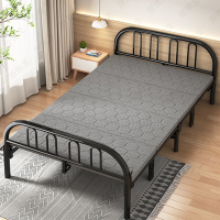 折疊床鋼絲床床鐵床單人床成人出租屋簡易床小鐵藝床午休床可折疊