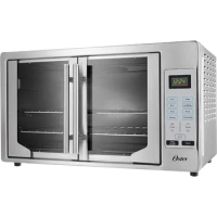Convection Oven, 8-in-1 Countertop Toaster Oven, XL Fits 2 16" Pizzas, Stainless Steel French Door