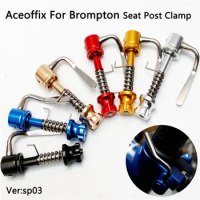ACEOFFIX Foldin Bike Seat Post Clamp for Brompton Seatpost Clamp Aluminum Alloy Accessories SP03