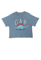GAP Jersey Short Sleeves 3D Dinosaur Graphic Tee