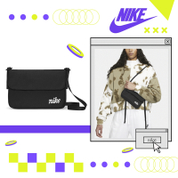 Nike 郵差包 NSW Futura 365 黑 白 男女款 肩背包 側背包 翻蓋式磁扣設計 DQ5701-010