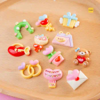 5pcs bear resin flatback cabochons for jewelry making diy scrapbooking embellishments Resin Slime Charms crafts supplies