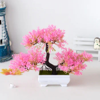 Artificial Plants Bonsai Pine Tree Pot Fake Plant Flowers Potted Ornaments For Home Room Table Decoration Garden Decor