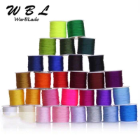 0.8mm 1mm 1.5mm 2mm Cotton Nylon Cord Thread Cord Chinese Knot Macrame Cord Braided String DIY Rope Bead Bracelet Jewelry Making