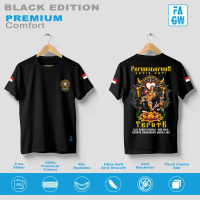 Kaos Distro Pria PSHT Terate KAOS PSHT Satuan Atun Combed Hitam Putih T-Shirt Unisex Cowok - Panjang