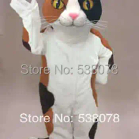 Calico Cat Mascot Costume Cartoon Character Adult Size Theme Carnival Party Cosply Mascotte Outfit Suit FIT Fancy Dress SW973