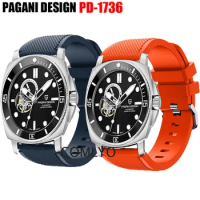 For PAGANI DESIGN PD-1736 Watch Strap Band Silicone Replacement Bracelet Men belt