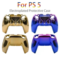 For PS5 electroplated Protective Case Protective Case Controller Gamepad Anti Slip Skin Sleeve Cover playstation 5 Accessories