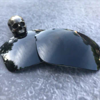 Firtox True Polarized Enhanced Replacement Lenses for-Oakley Bottlecap Sunglass (Lens Only)-Black Chrome