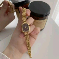 Freebox Jam Tangan Wanita Analog 141 Retro Elegan Stainless Vintage Jam Tangan Korea Watch Women COD