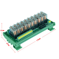 10 channels G2R-1-E 12V 24V Relay Module Driver Board Output Amplifier Board PLC board