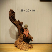 崖柏根雕木雕擺件原木金絲楠木關公彌勒佛木頭樹根雕刻大型工藝品