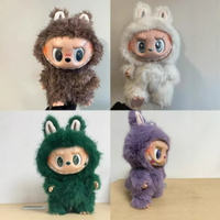 Labubu 拉布布 潮玩公仔 毛絨玩偶 收藏擺件 泡泡瑪特Zimomo大首領大天使38cm改娃搪膠臉手辦擺件毛絨玩具玩偶