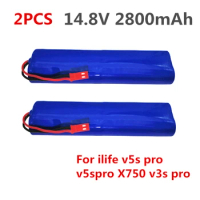 2PCS 14.8V 2800mAh Rechargeable for ILIFE Battery robotic cleaner accessories parts for ilife v5s pro v5spro X750 v3s pro