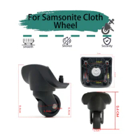 For Samsonite Cloth wheel Universal Wheel Replacement Suitcase Rotating Smooth Silent Shock Absorbing Wheels Travel Accessories