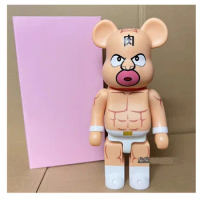 New Arrival Bearbrick Action Figure 400% Be@rbrick Cos Kinnikuman Muscle Tag Match Doll PVC ACGN figure Toy Brinquedos Anime