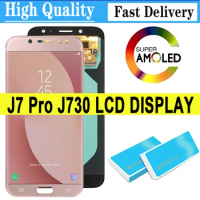 5.5'' High Quality OLED/Super AMOLED LCD Display For Samsung J730 J730F J7 Pro 2017 Touch Screen Digitizer Assembly