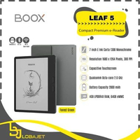 ONYX BOOX LEAF 5 - 7-inch eReader with E-Ink Display - Android 13 4GB RAM 64GB ROM 2000mAh Forest Gr