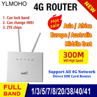 YLMOHO R311 4G LTE/Wireless WiFi Router 4G/3G USB Modem 300mbps Wi-Fi Router with SIM Slot Signal Booster Mobile Hotspots B7 B20