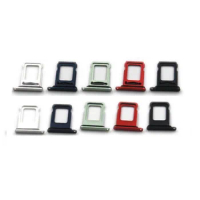 For Apple iPhone 12 Silver/Black/Blue/Red/Green Color Dual SIM Card Tray Holder Replacement Part