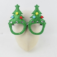 聖誕樹造型眼鏡，聖誕節/派對/尾牙/表演/角色扮演/面具/舞會/搞怪/春酒/道具/造型眼鏡/慶生/佈置，X射線【X050803】