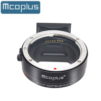 Mcoplus EF-EOSR Electronic Auto-Focus Lens Adapter Ring for Canon EF/EF-S Lens to Canon RF Mount EOS R RP R5 R6 R3 R7 R8 R10 R50