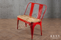 【純真年代】復古工業風 原木座墊 雙人 鐵腳椅 長凳 ~AG-5500~