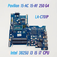AHL50 ABL52 LA-C701P For HP Pavilion 15-AC 15-AY 250 G4 Laptop Motherboard With 3825U i3 i5 i7 CPU UMA DDR3L Mainboard 100% Work