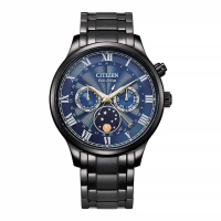 【CITIZEN 星辰】GENTS系列 AP1055-87L 亞洲限定款 月相 真三眼 光動能 石英 手錶