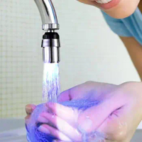 LED Faucet Light Water Faucet Stream Light Emperature Color Sensor Change 7 Accessories Faucet Faucet Kitchen Kitchen Sensi Z8X3
