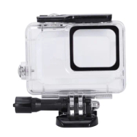 Waterproof Housing For Gopro Hero7 White And Hero7 Silver, Protective 45M Underwater Dive Case Shell With Bracket Accessories Fo