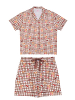Butterbear x Sabina เซ็ตชุดนอน Unisex - สีช็อคโกแลต