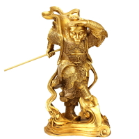 風水銅器黃銅齊天大圣孫悟空猴擺件斗戰勝佛神像家居裝飾品