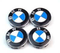 WorldAutoParts 4Pcs BMW Car Emblem Logo Badge Hub Wheel Rim Center Cap 68mm Cover BMW e46 e39 e36 e9