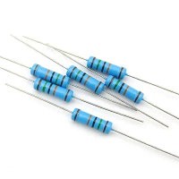 Perintang Filem Logam, 20PCS, 2W, Julat 1% voltan, Julat 1Ω - 4.7MΩ, Tersedia dalam 1, 4.7, 10, 47,