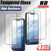 [Best-Selling 4-Pack] iPhone 16-11/X/XR/XS/8/7 Series Silk-Printed HD Tempered Glass Screen Protecto