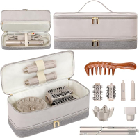 Travel Carrying Case for Shark Flexstyle Revlon Hair Dryer Airwrap Double-Layer Airwrap Travel Case 