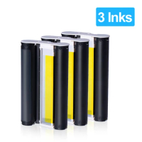 3 Pack Compatible Ink Cartridges Replacement for Canon Selphy KP-108IN KP108 Color Ink Cassette for Selphy Photo Printer