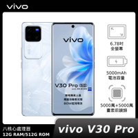 【APP下單最高22%回饋】vivo V30 Pro 12G/512G 5G 6.78吋 神腦生活