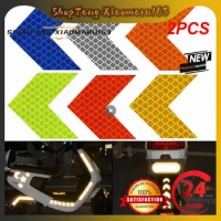 2PCS Bag Bike Reflective Stickers Fender Sticker Car Motorcycle Fluorescent Warning Decor Cycling Luminous Protector