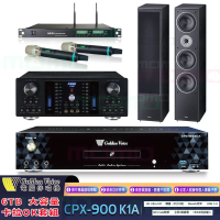 【金嗓】K1A+A-380N+ACT-8299PRO++Monitor Supreme 2002(6TB點歌機+擴大機+無線麥克風+落地型喇叭)
