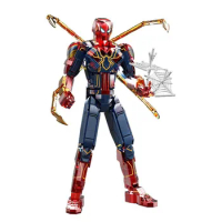 2023 Marvel Spiderman Superheroes Spider-Man: Across the Spider-Verse Figure Bricks Building Blocks Classic Movie Model Kids Toy