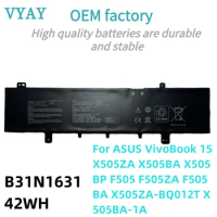 B31N1631 Laptop Battery For ASUS VivoBook 15 X505ZA X505BA X505BP F505 F505ZA F505BA X505ZA-BQ012T X505BA-1A 42WH