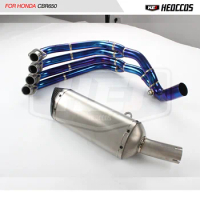 HEO Titanium Alloy For Honda CBR650R CB650R 2014+ Motorcycle Full Exhaust System Pipe cbr650 exhaust muffler front pipe