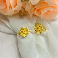 Cincin bunga kendari lapis premium, co 2 barang di MNC Perhiasan dapat 1 bonus perhiasan cantik Emas