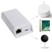 PoE to USB-C power charge Converts PoE to 5v,12v,15v,20v USB-Type C PoE Splitter for Nest IQ Macbook Google Wifi