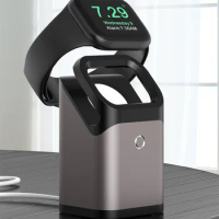 Aluminum Desk Charger Holder Base For Apple Watch Series 5, 6, 7, SE Charging Cradle Dock Stand, Docking Station, Desktop