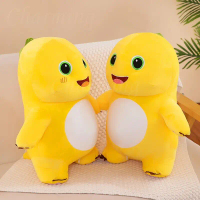 Mainan Mewah Naga Susu Kuning, Naga Panjang Comel Nai, Tersedia dalam 35cm, 45cm dan 55cm, Patung Ma