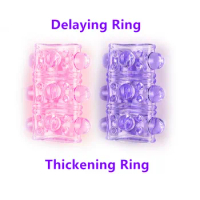 Dildo Cock Ring Penis Sleeve Sex Products Silicone TPR Gay Sex toys for Men Male Penis Ring Delay Ejaculation No Vibrator