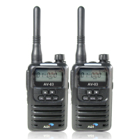 ADI AV-03 FRS 免執照 迷你袖珍型 無線電對講機 2入組 AV03【黑色】